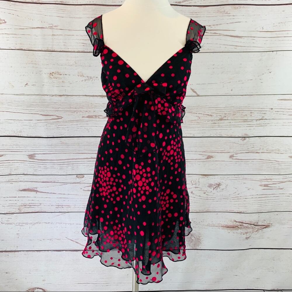 Bella Nuit black and pink negligee nighty lingerie